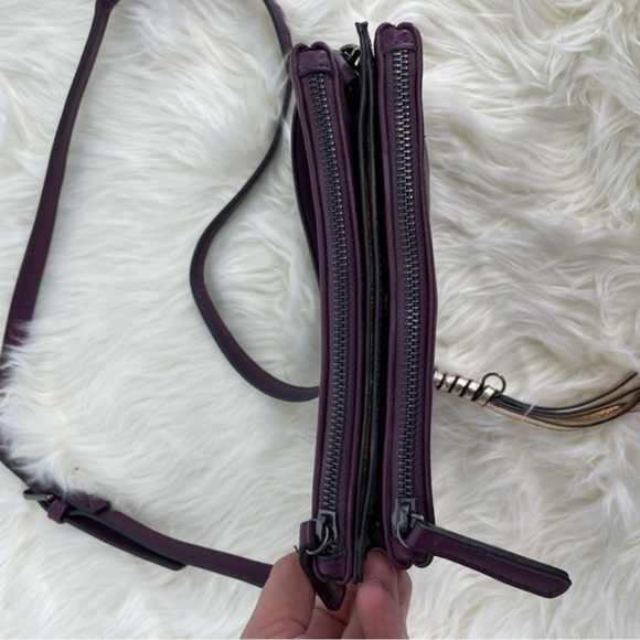 Sondra roberts squared Purple crossbody bag - Picture 3 of 8